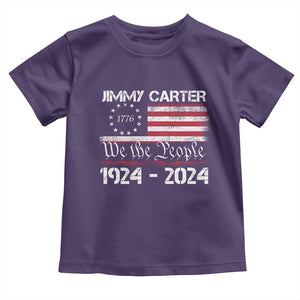 39th President Jimmy Carter Toddler T Shirt USA Legacy We The People Betsy Ross Flag TS02 Purple Print Your Wear