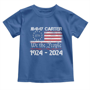 39th President Jimmy Carter Toddler T Shirt USA Legacy We The People Betsy Ross Flag TS02 Royal Blue Print Your Wear