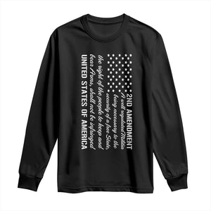 2nd Amendment American Flag Long Sleeve Shirt Patriotic Right to Bear Arms USA Patriot TS02 Black Print Your Wear