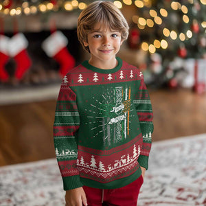 Irish Pride Knit Sweatshirt American Flag Celtic Cross St Patricks Day TS02 Christmas Print Your Wear
