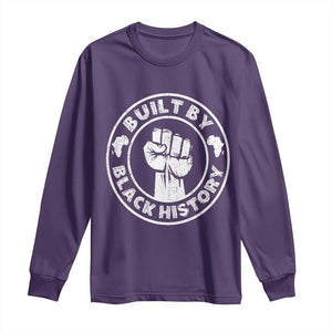 Built By Black History Long Sleeve Shirt African American Pride TS02 Purple Print Your Wear