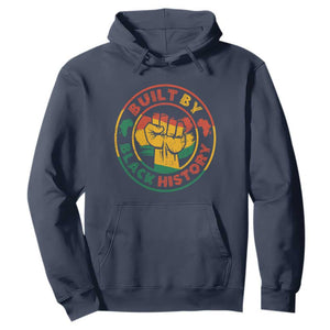 Black History Month Hoodie Built By Black History Afro Melanin TS02 Navy Printyourwear