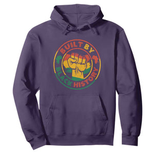 Black History Month Hoodie Built By Black History Afro Melanin TS02 Purple Printyourwear