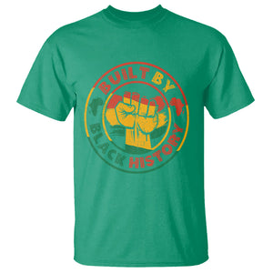 Black History Month T Shirt Built By Black History Afro Melanin TS02 Irish Green Printyourwear