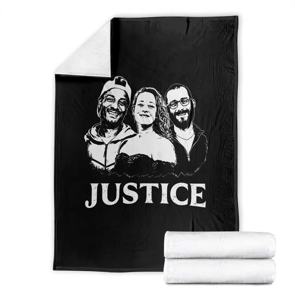 Justice for Porter Pretti Good Memorial Throw Blanket Rest in Power Tribute Minnesota Protest TS02 Black Print Your Wear