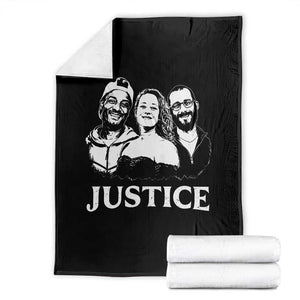Justice for Porter Pretti Good Memorial Throw Blanket Rest in Power Tribute Minnesota Protest TS02 Black Print Your Wear