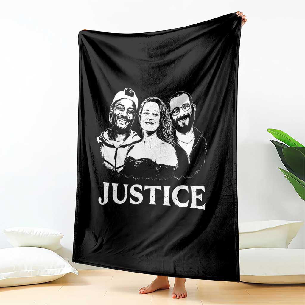 Justice for Porter Pretti Good Memorial Throw Blanket Rest in Power Tribute Minnesota Protest TS02 Print Your Wear