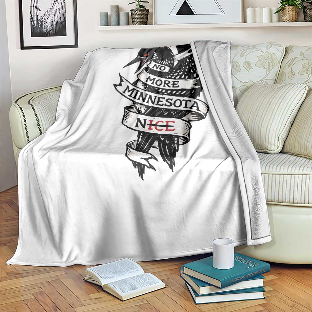 No More Minnesota Nice Loon Resistance Throw Blanket Ice Out Rebellion TS02 Print Your Wear