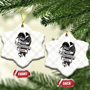 No More Minnesota Nice Loon Resistance Ceramic Ornament Ice Out Rebellion TS02 Print Your Wear