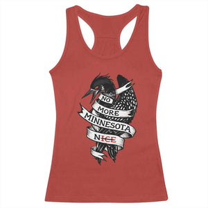 No More Minnesota Nice Loon Resistance Racerback Tank Top Ice Out Rebellion TS02 Red Print Your Wear
