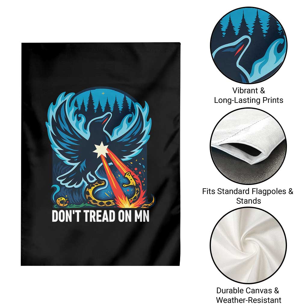 Don’t Tread on MN Minnesota Garden Flag Rebel Loon Ice Out Resistance TS02 Print Your Wear
