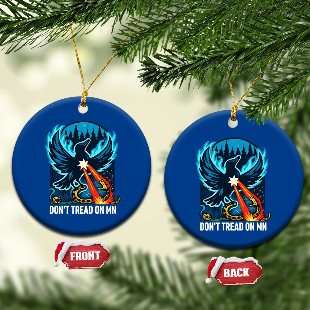 Don’t Tread on MN Minnesota Ceramic Ornament Rebel Loon Ice Out Resistance TS02 1pc Blue Print Your Wear