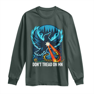 Don’t Tread on MN Minnesota Long Sleeve Shirt Rebel Loon Ice Out Resistance TS02 Dark Forest Green Print Your Wear