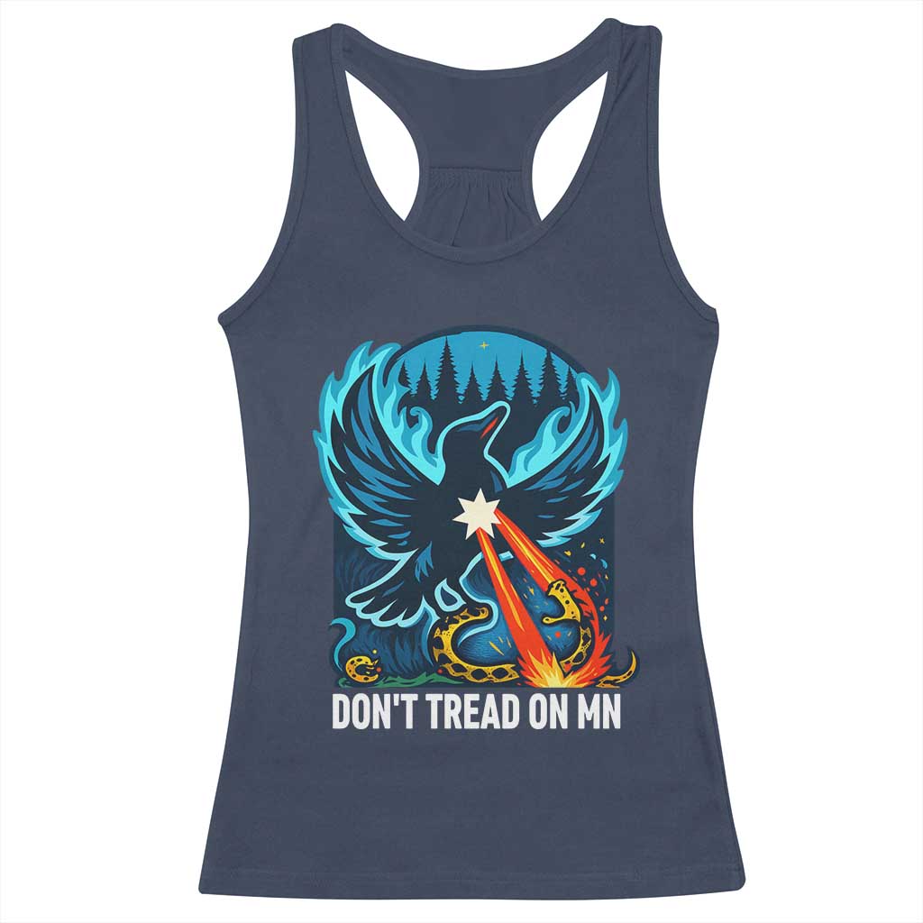 Don’t Tread on MN Minnesota Racerback Tank Top Rebel Loon Ice Out Resistance TS02 Navy Print Your Wear