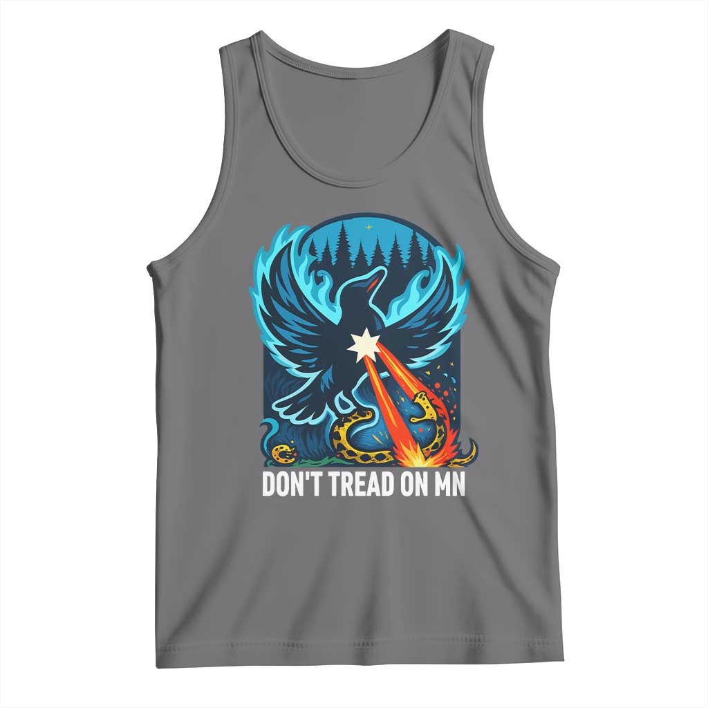 Don’t Tread on MN Minnesota Tank Top Rebel Loon Ice Out Resistance TS02 Black Heather Print Your Wear