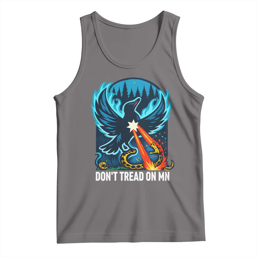 Don’t Tread on MN Minnesota Tank Top Rebel Loon Ice Out Resistance TS02 Deep Heather Print Your Wear
