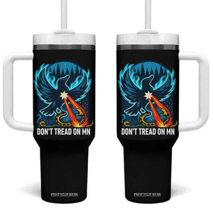Don’t Tread on MN Minnesota Tumbler With Handle Rebel Loon Ice Out Resistance TS02 One Size: 40 oz Black Print Your Wear