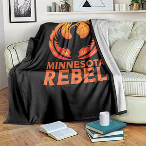 Minnesota Rebel Loon Throw Blanket Rising From Fire Political Resistance TS02 Print Your Wear
