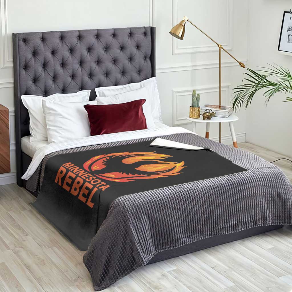Minnesota Rebel Loon Throw Blanket Rising From Fire Political Resistance TS02 Print Your Wear