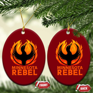 Minnesota Rebel Loon Ceramic Ornament Rising From Fire Political Resistance TS02 Print Your Wear