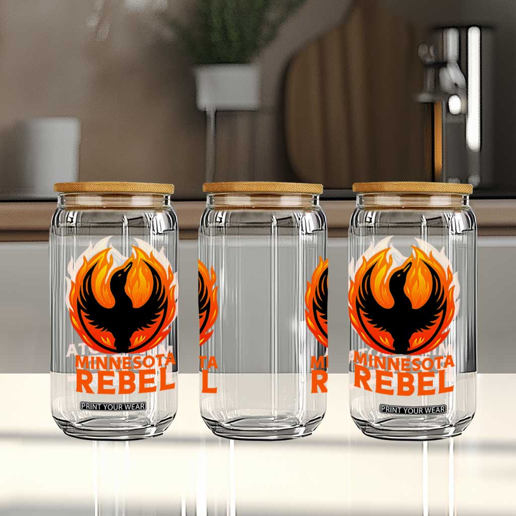 Minnesota Rebel Loon Glass Can Rising From Fire Political Resistance TS02 Print Your Wear