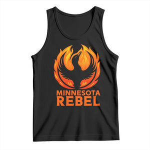Minnesota Rebel Loon Tank Top Rising From Fire Political Resistance TS02 Black Print Your Wear