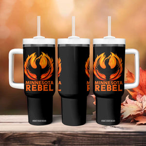 Minnesota Rebel Loon Tumbler With Handle Rising From Fire Political Resistance TS02 Print Your Wear