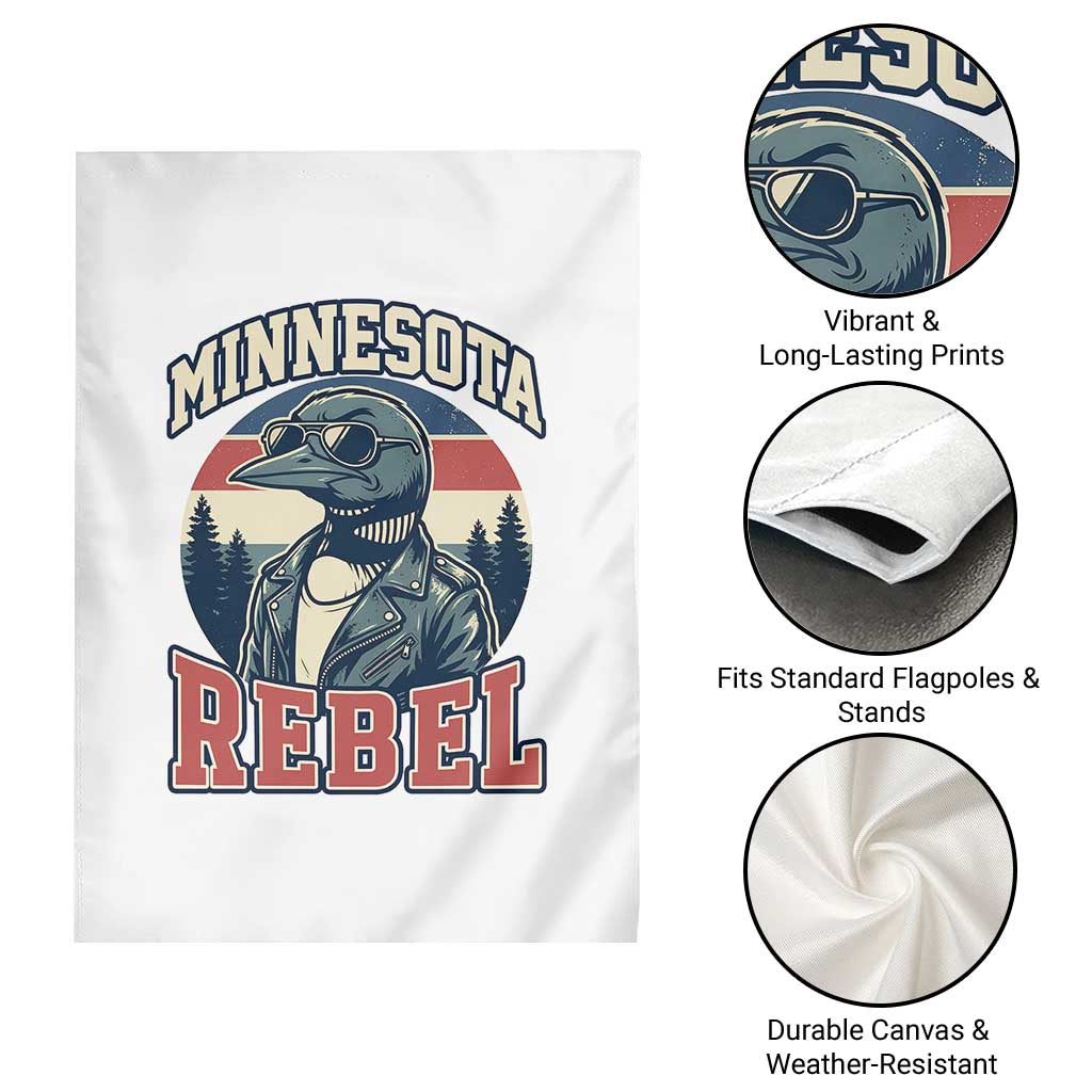 Minnesota Rebel Grumpy Loon Garden Flag Retro Vintage Politcal Resistance TS02 Print Your Wear