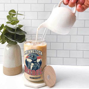 Minnesota Rebel Grumpy Loon Glass Can Retro Vintage Politcal Resistance TS02 Print Your Wear