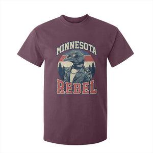 Minnesota Rebel Grumpy Loon T Shirt For Kid Retro Vintage Politcal Resistance TS02 Maroon Print Your Wear