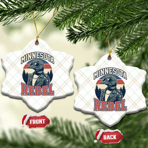 Minnesota Rebel Grumpy Loon Ceramic Ornament Retro Vintage Politcal Resistance TS02 Print Your Wear