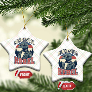 Minnesota Rebel Grumpy Loon Ceramic Ornament Retro Vintage Politcal Resistance TS02 Print Your Wear