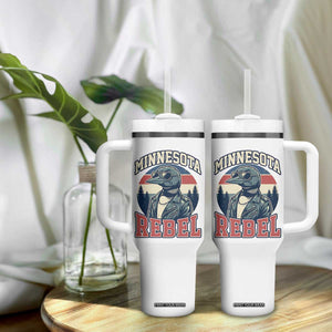 Minnesota Rebel Grumpy Loon Tumbler With Handle Retro Vintage Politcal Resistance TS02 Print Your Wear