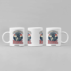 Minnesota Rebel Grumpy Loon Coffee Mug Retro Vintage Politcal Resistance TS02 Print Your Wear