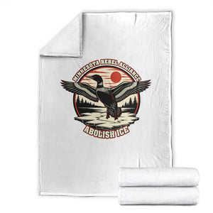 Minnesota Rebel Alliance Loon Throw Blanket Abolish Ice Protest TS02 White Print Your Wear