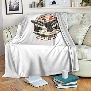 Minnesota Rebel Alliance Loon Throw Blanket Abolish Ice Protest TS02 Print Your Wear