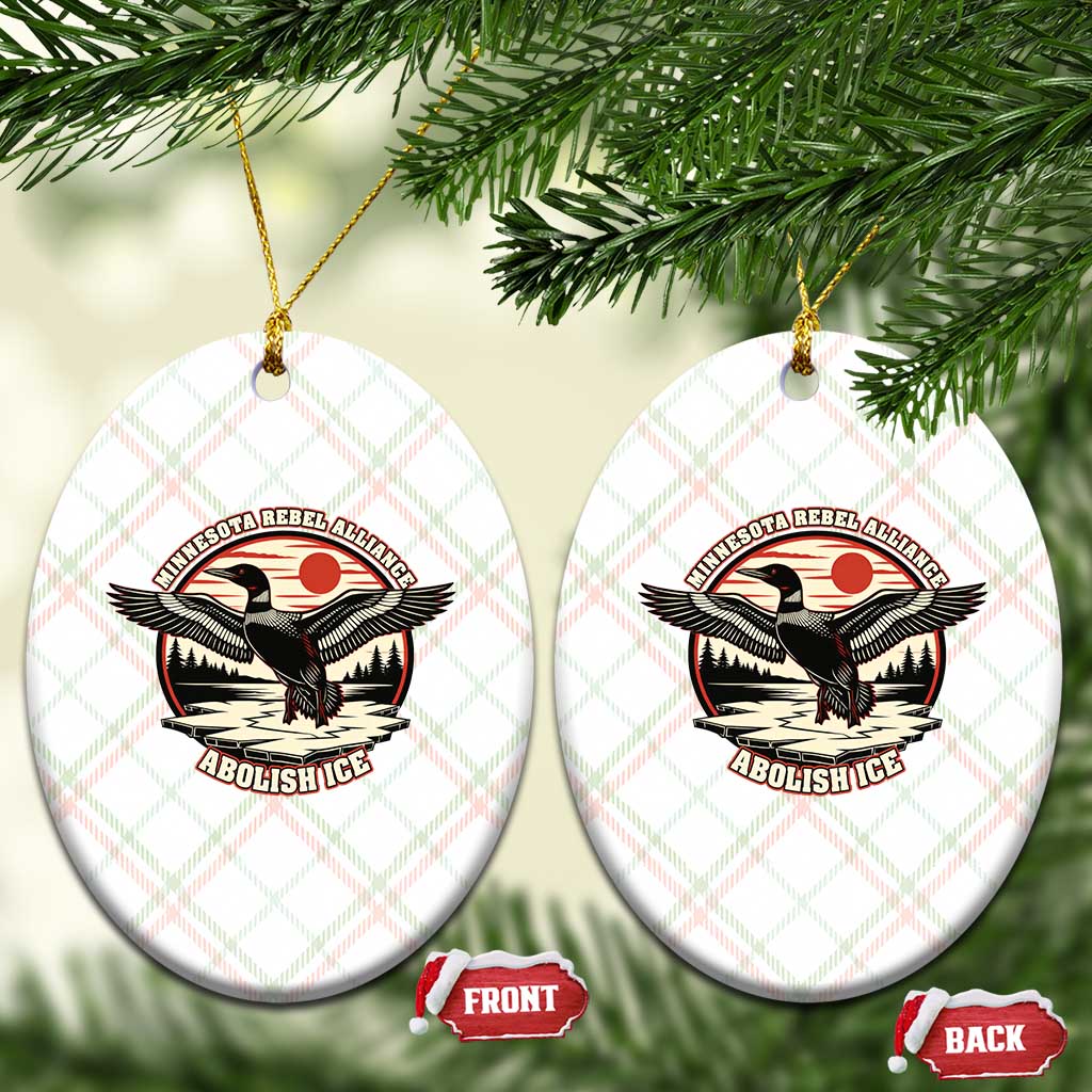 Minnesota Rebel Alliance Loon Ceramic Ornament Abolish Ice Protest TS02 Print Your Wear