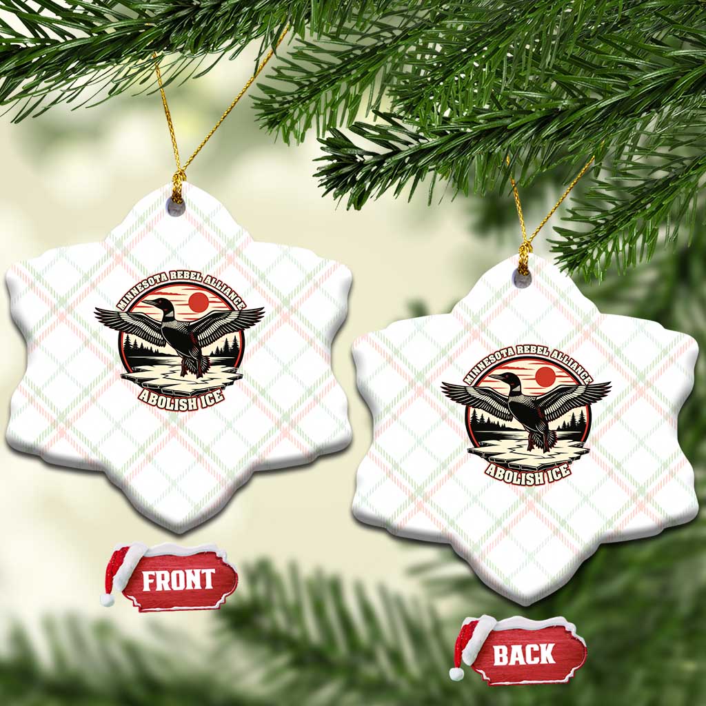 Minnesota Rebel Alliance Loon Ceramic Ornament Abolish Ice Protest TS02 Print Your Wear