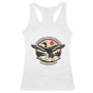 Minnesota Rebel Alliance Loon Racerback Tank Top Abolish Ice Protest TS02 White Print Your Wear