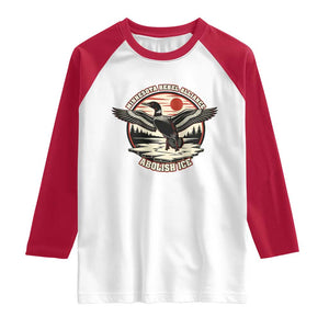 Minnesota Rebel Alliance Loon Raglan Shirt Abolish Ice Protest TS02 White Red Print Your Wear