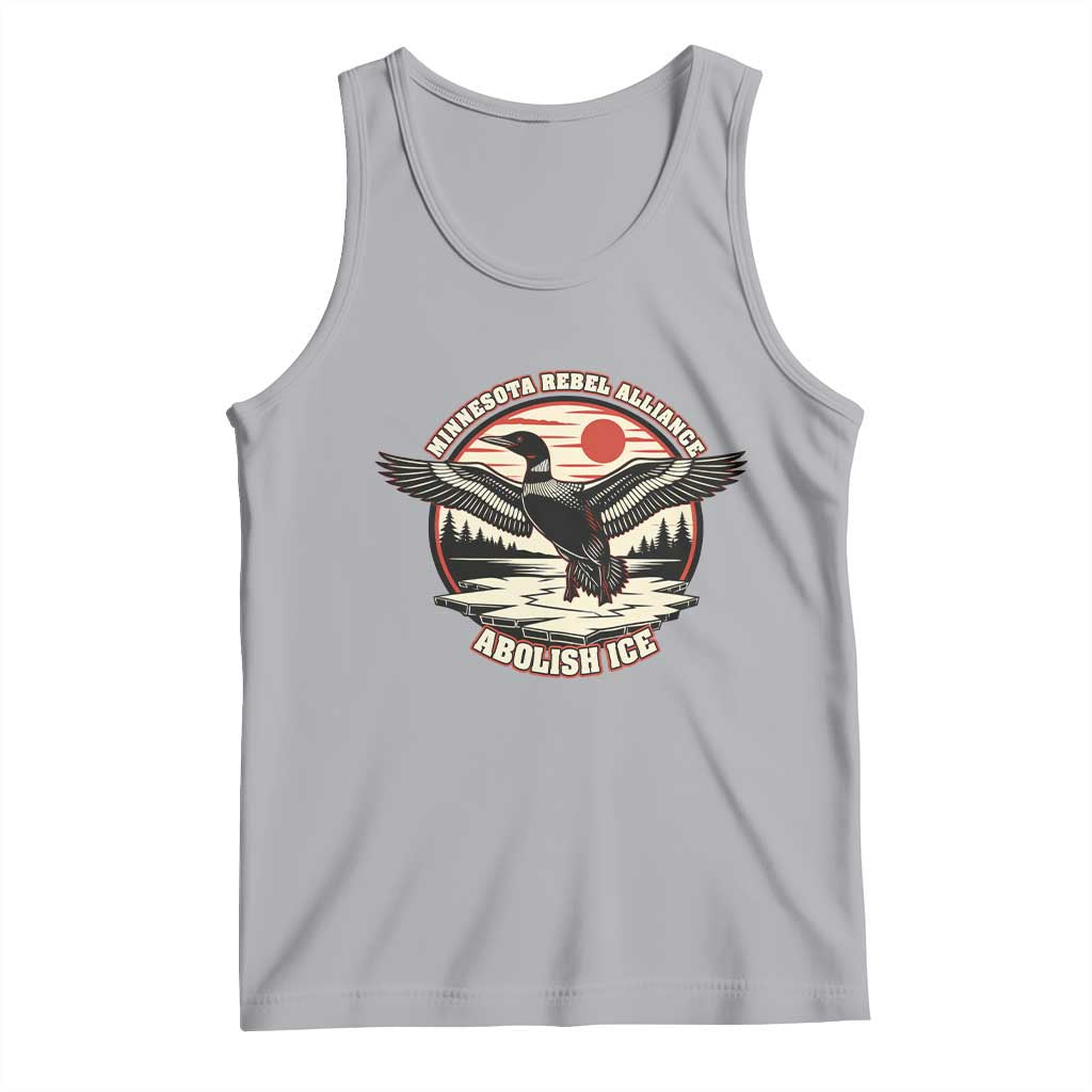 Minnesota Rebel Alliance Loon Tank Top Abolish Ice Protest TS02 Athletic Heather Print Your Wear