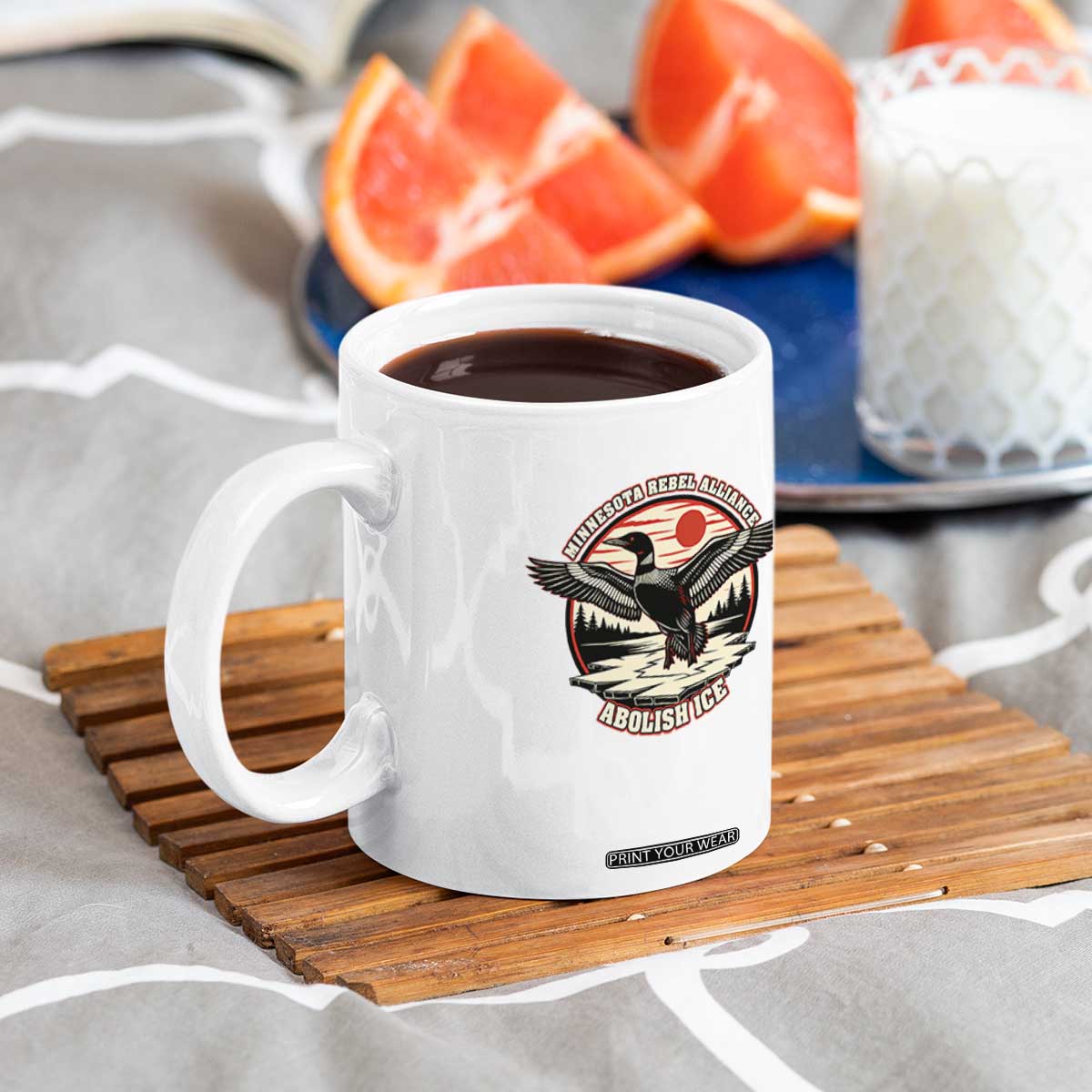 Minnesota Rebel Alliance Loon Coffee Mug Abolish Ice Protest TS02 Print Your Wear