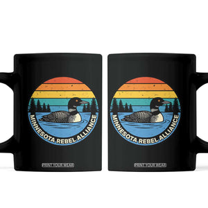 Minnesota Rebel Alliance Vintage Retro Sunset Loon Coffee Mug TS02 Black Print Your Wear