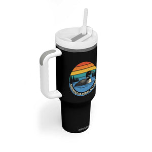Minnesota Rebel Alliance Vintage Retro Sunset Loon Tumbler With Handle TS02 Print Your Wear
