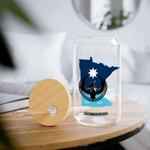 Minnesota Loon Rising Glass Can Star Emblem MN State Flag Pride TS02 Print Your Wear