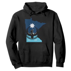 Minnesota Loon Rising Hoodie Star Emblem MN State Flag Pride TS02 Black Print Your Wear