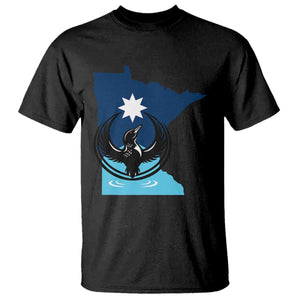 Minnesota Loon Rising T Shirt Star Emblem MN State Flag Pride TS02 Black Print Your Wear