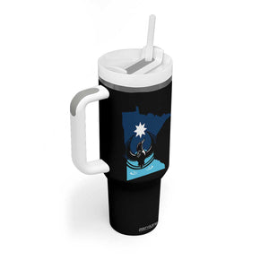 Minnesota Loon Rising Tumbler With Handle Star Emblem MN State Flag Pride TS02 Print Your Wear