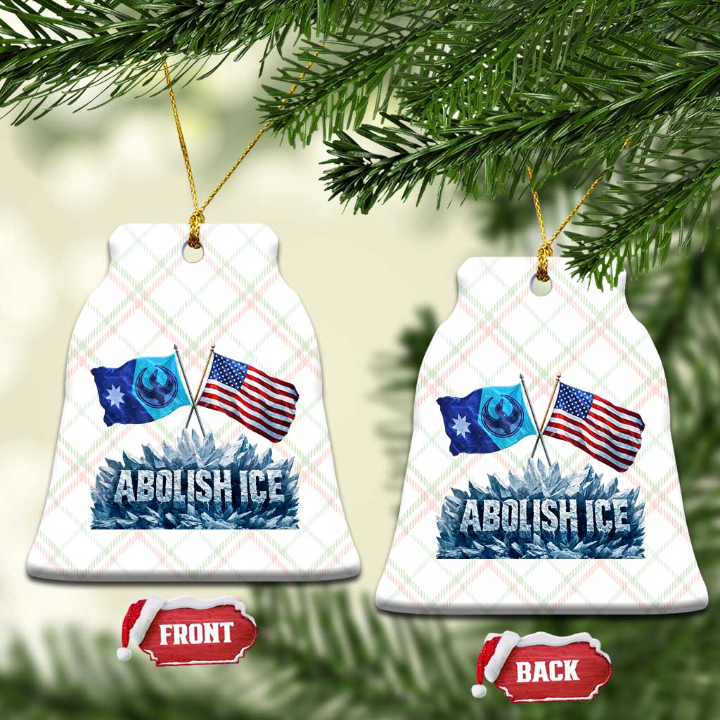 Abolish Ice Minnesota American Flag Ceramic Ornament MN Rebel Loon Resistance Protest TS02 Print Your Wear