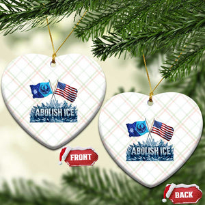 Abolish Ice Minnesota American Flag Ceramic Ornament MN Rebel Loon Resistance Protest TS02 Print Your Wear